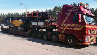 lielgabarīta pārvadājumi tehnikai